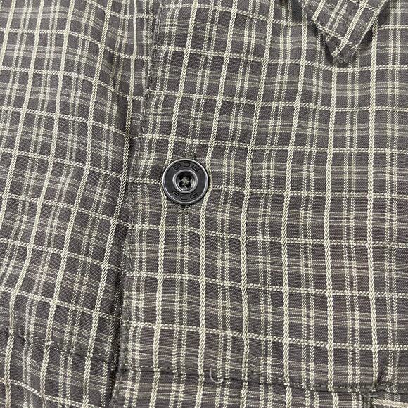 Nike ACG Shirt Mens XL Short Sleeve Plaid green Button - Picture 9 of 12